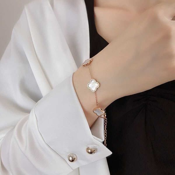 van clover bracelet lucky fourleaf clover necklace bracelet ring earrings four piece set rose gold collarbone chain female small fragrance d, Golden;silver
van clover bracelet lucky fourleaf clover necklace bracelet ring earrings four piece set rose gold collarbone chain female small fragrance d, Golden;silver