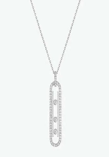 chains classic 925 sterling silver lady necklace full of diamonds european and american fashion simple exquisite gift6374030