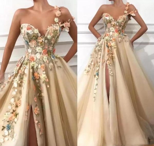 elegant one shoulder tulle a line long prom dresses 3d floral lace applique beaded split floor length formal party evening dresses6253812, Black
elegant one shoulder tulle a line long prom dresses 3d floral lace applique beaded split floor length formal party evening dresses6253812, Black