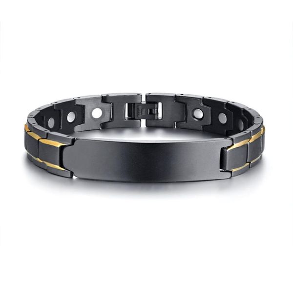 mens healing magnetic bracelet in stainless steel healthcare elements custom blank curved tag bracelet7986493, Golden;silver
mens healing magnetic bracelet in stainless steel healthcare elements custom blank curved tag bracelet7986493, Golden;silver