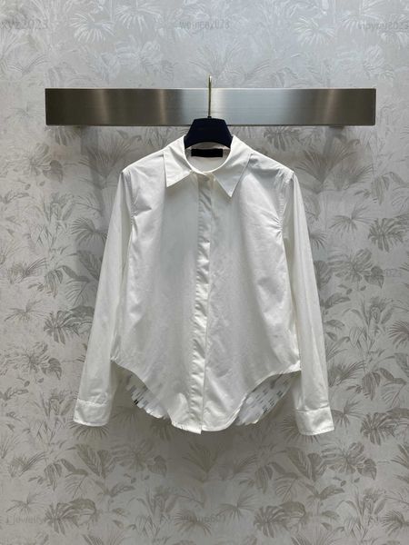 womens designer clothing lapel shirt splicing design lady blouse size s-l long sleeved curved hem design girl shirt, White
womens designer clothing lapel shirt splicing design lady blouse size s-l long sleeved curved hem design girl shirt, White