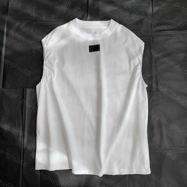 23ss womens tanks womens designer clothing crew-neck cotton sleeveless vest t-shirt womens clothes, White
23ss womens tanks womens designer clothing crew-neck cotton sleeveless vest t-shirt womens clothes, White