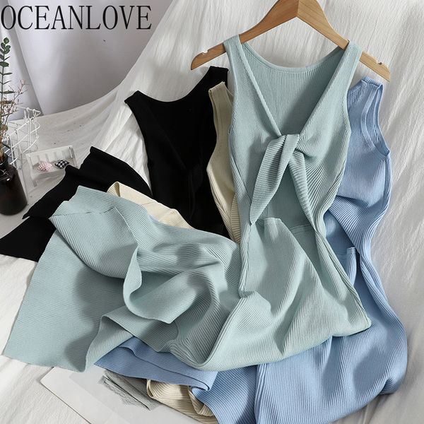 urban dresses oceanlove korean knitted robe femme summer v neck sleeveless kink hollow out slim bodycon dress split fork long vestidos 23071, White;black
urban dresses oceanlove korean knitted robe femme summer v neck sleeveless kink hollow out slim bodycon dress split fork long vestidos 23071, White;black