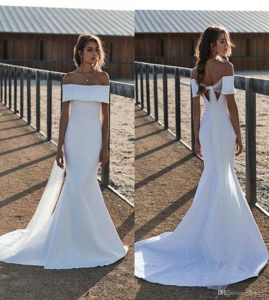plus size simple mermaid wedding dresses off shoulder sweep train vestido de noiva beach boho wedding dress satin bridal gowns rob4847691, White
plus size simple mermaid wedding dresses off shoulder sweep train vestido de noiva beach boho wedding dress satin bridal gowns rob4847691, White