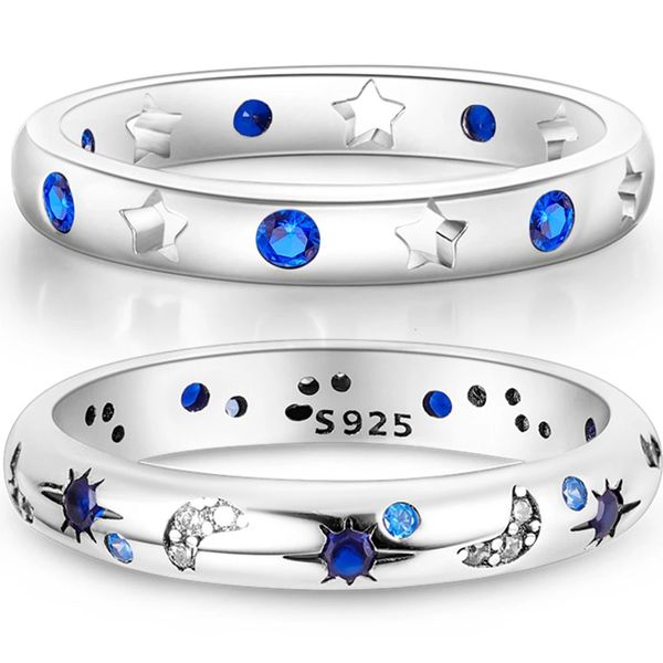 wedding rings 2023 925 sterling silver ring original design blue zircon star moon finger for women jewelry gift 230714, Slivery;golden
wedding rings 2023 925 sterling silver ring original design blue zircon star moon finger for women jewelry gift 230714, Slivery;golden