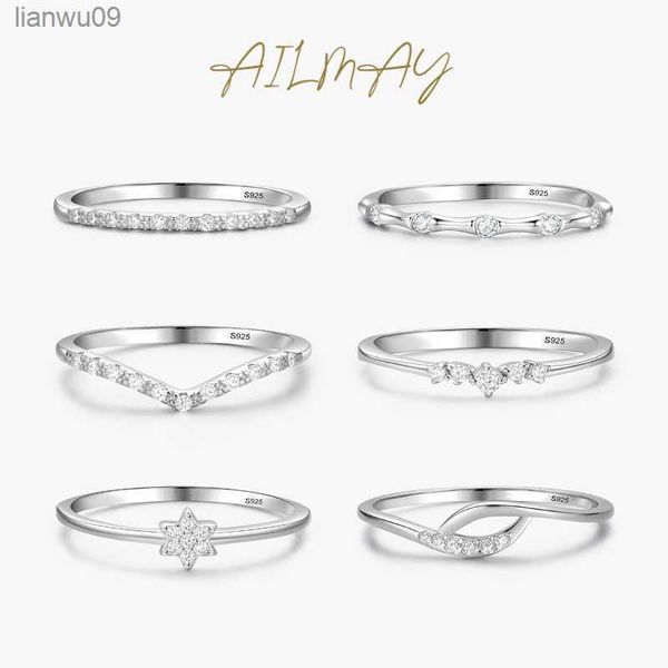 ailmay 925 sterling silver minimalist fashion stackable cz rings for women minimalist fine jewelry 2021 new style l230704, Golden;silver
ailmay 925 sterling silver minimalist fashion stackable cz rings for women minimalist fine jewelry 2021 new style l230704, Golden;silver