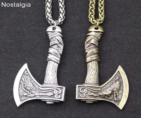 odin norse viking wolf and raven axe amulet witchcraft pendant necklace wicca pagan slavic perun axe jewelery drop 20209076967, Silver
odin norse viking wolf and raven axe amulet witchcraft pendant necklace wicca pagan slavic perun axe jewelery drop 20209076967, Silver