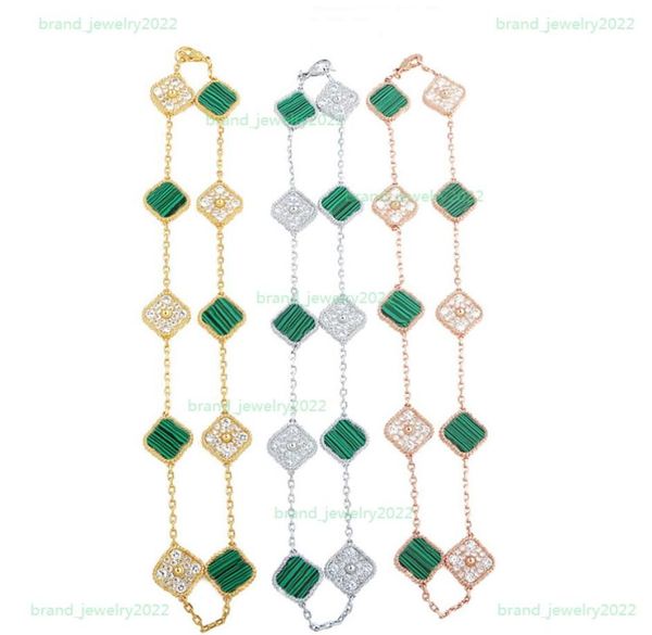 luxury 10 flower crystal choker classic fourleaf clover necklace designer jewelry natural stone 18k gold plated neck8816538, Golden;silver
luxury 10 flower crystal choker classic fourleaf clover necklace designer jewelry natural stone 18k gold plated neck8816538, Golden;silver