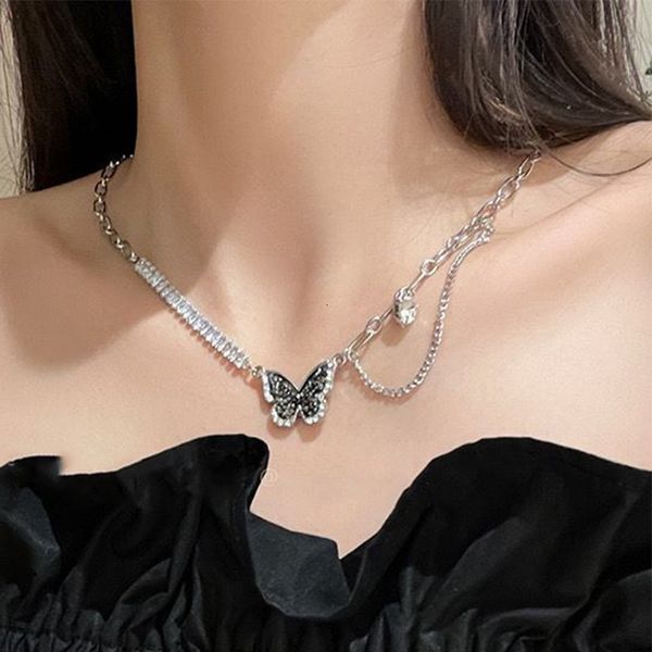 stud black zircon butterfly necklace for women unique design personality accessories party jewelry birthday gift daily collocation 230714, Golden;silver
stud black zircon butterfly necklace for women unique design personality accessories party jewelry birthday gift daily collocation 230714, Golden;silver