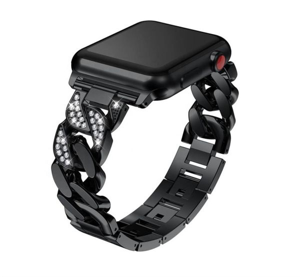 for apple watch bands 40mm 44mm metal strap luxury chain bracelet diamond1752501, Black;brown
for apple watch bands 40mm 44mm metal strap luxury chain bracelet diamond1752501, Black;brown