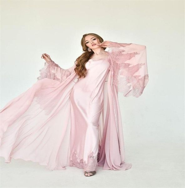 two pieces bridal sleepwear soft chiffon appliqued lace long sleeves custom made sweep train evening robes nightgown5321756, Black;red
two pieces bridal sleepwear soft chiffon appliqued lace long sleeves custom made sweep train evening robes nightgown5321756, Black;red