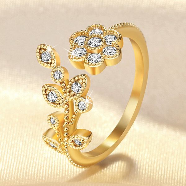 designer ring ring women korean version of fashion temperament diamond twisted leaves ruyi flower open ring index finger ring female, Golden;silver
designer ring ring women korean version of fashion temperament diamond twisted leaves ruyi flower open ring index finger ring female, Golden;silver