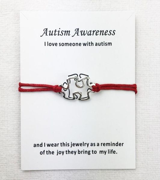 charm bracelets awareness autism charms cuff multilayer red wax rope antique silver plated women men with card bracelet jew4290490, Golden;silver
charm bracelets awareness autism charms cuff multilayer red wax rope antique silver plated women men with card bracelet jew4290490, Golden;silver