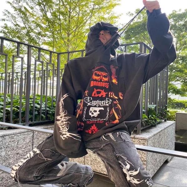 vtm graphic hoodies for men y2k streetwear women clothing flaming skull pattern 1:1higher quality high street fashion, Black
vtm graphic hoodies for men y2k streetwear women clothing flaming skull pattern 1:1higher quality high street fashion, Black