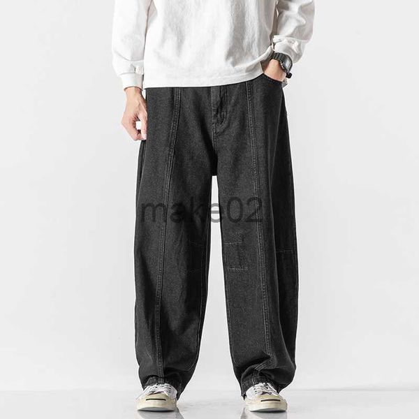 men's jeans new spring men wide leg cargo pants 2022 mens loose straight black denim pants male streetwear casual baggy jeans sxxl x071, Blue
men's jeans new spring men wide leg cargo pants 2022 mens loose straight black denim pants male streetwear casual baggy jeans sxxl x071, Blue