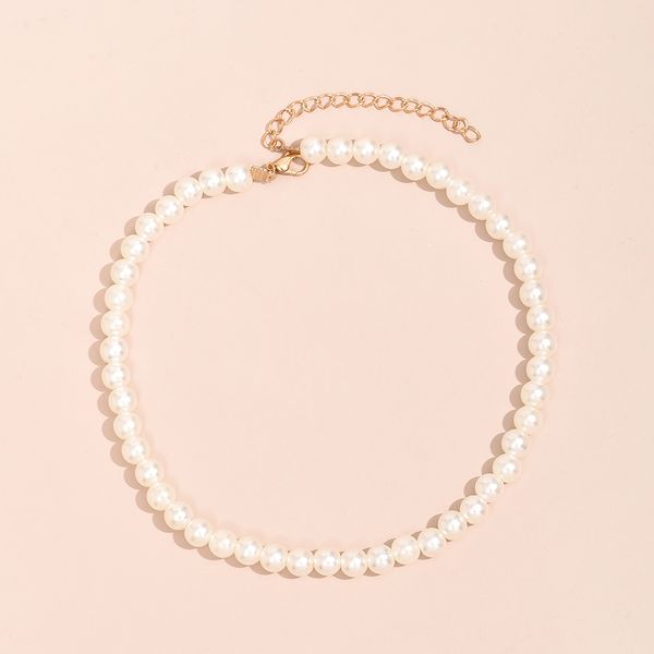 2023trend elegant jewelry wedding big pearl necklace for women fashion white imitation pearl choker necklace, Golden;silver
2023trend elegant jewelry wedding big pearl necklace for women fashion white imitation pearl choker necklace, Golden;silver