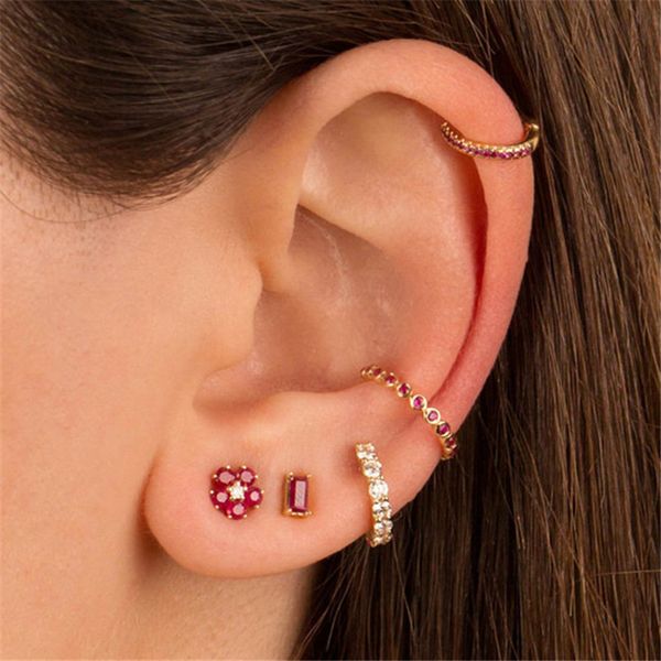 cute 5pcs/set flower stud earrings designer for woman rose aaa cubic zirconia 18k gold copper diamond womens earring luxury fashion jewelry, Golden;silver
cute 5pcs/set flower stud earrings designer for woman rose aaa cubic zirconia 18k gold copper diamond womens earring luxury fashion jewelry, Golden;silver