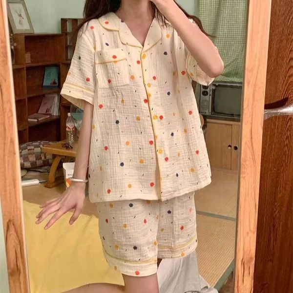 women's sleep lounge dot sleepwear women pajama sets floral 2 piece summer short sleeve loungewear pijama korean style home suit night
women's sleep lounge dot sleepwear women pajama sets floral 2 piece summer short sleeve loungewear pijama korean style home suit night