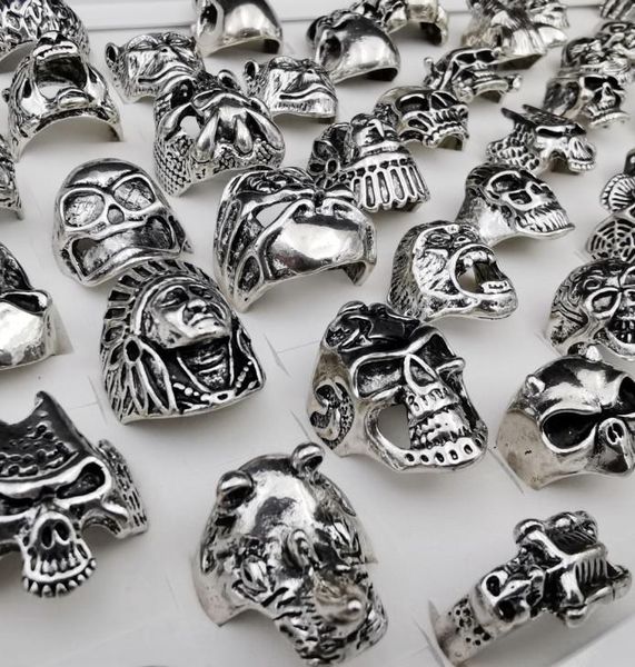 gothic skull ring vintage silver color punk biker metal jewelry rock skeleton rings size 16mm to 22mm mix style whole7740534
gothic skull ring vintage silver color punk biker metal jewelry rock skeleton rings size 16mm to 22mm mix style whole7740534