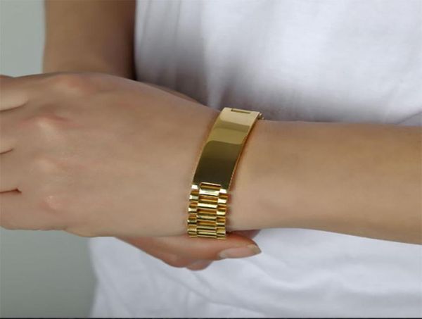 cool mens 15mm 21cm watch band bracelet gold plated 316l stainless steel strap solid links cuff bangles jewelry gift2333870, Bronze;slivery
cool mens 15mm 21cm watch band bracelet gold plated 316l stainless steel strap solid links cuff bangles jewelry gift2333870, Bronze;slivery
