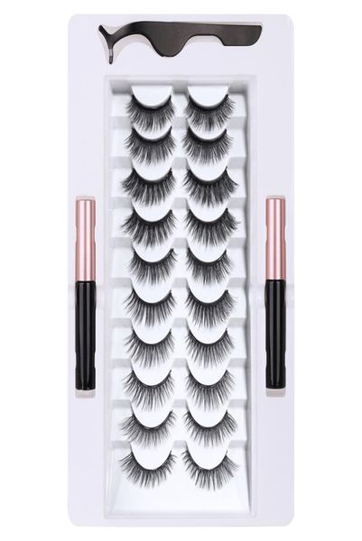 10 pairs magnetic false eyelashes set with liquid eyeliner tweezer thick natural long magnet fake lashes eyelash extensio7881244
10 pairs magnetic false eyelashes set with liquid eyeliner tweezer thick natural long magnet fake lashes eyelash extensio7881244