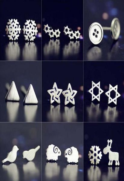 925 pure silver earring needleplated platinum earring snowstarsheeptriangle mix delivery no fade 1331334, Golden
925 pure silver earring needleplated platinum earring snowstarsheeptriangle mix delivery no fade 1331334, Golden