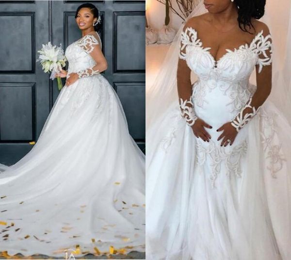 plus size aso ebi mermaid wedding dresses with detachable train 2020 sheer neck full lace beaded long sleeve garden beach wedding 1104962, White
plus size aso ebi mermaid wedding dresses with detachable train 2020 sheer neck full lace beaded long sleeve garden beach wedding 1104962, White