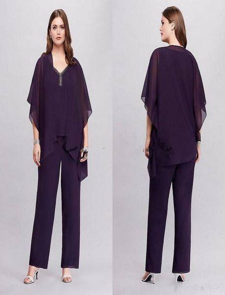 purple three pieces flowy plus size pantsuit with asymmetrical jacket 2018 new custom make mother of the bride groom pant suit gow9900685, Black;red
purple three pieces flowy plus size pantsuit with asymmetrical jacket 2018 new custom make mother of the bride groom pant suit gow9900685, Black;red