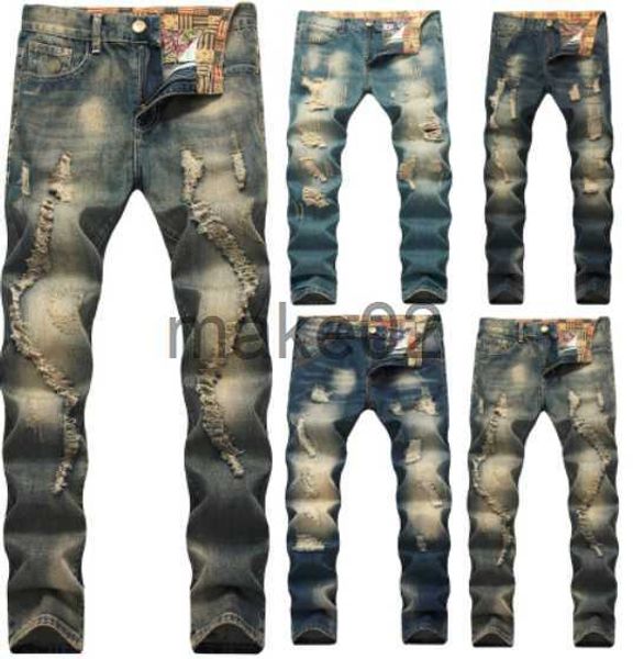 men's jeans mens moto style hole jeansretro hard washed biker denim pantscool distressed slim straight jeansyoung must x0714, Blue
men's jeans mens moto style hole jeansretro hard washed biker denim pantscool distressed slim straight jeansyoung must x0714, Blue
