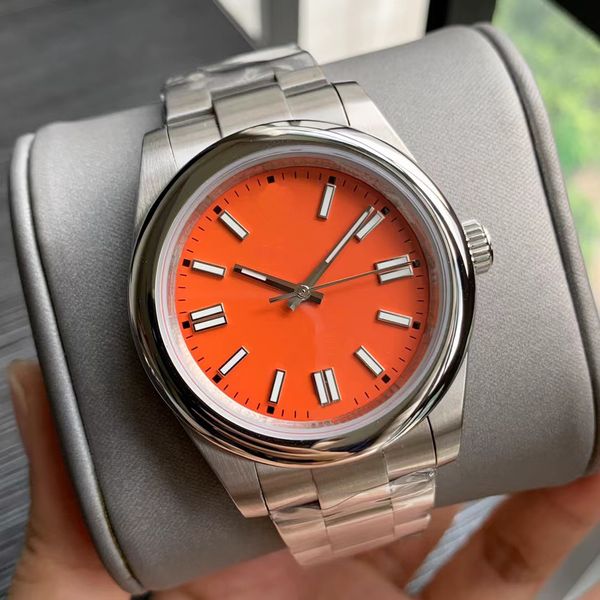 men's watch automatic mechanical movement, holiday gift. designer watch stainless steel strap 36 41mm dial 50m water resistant watch, Slivery;brown
men's watch automatic mechanical movement, holiday gift. designer watch stainless steel strap 36 41mm dial 50m water resistant watch, Slivery;brown