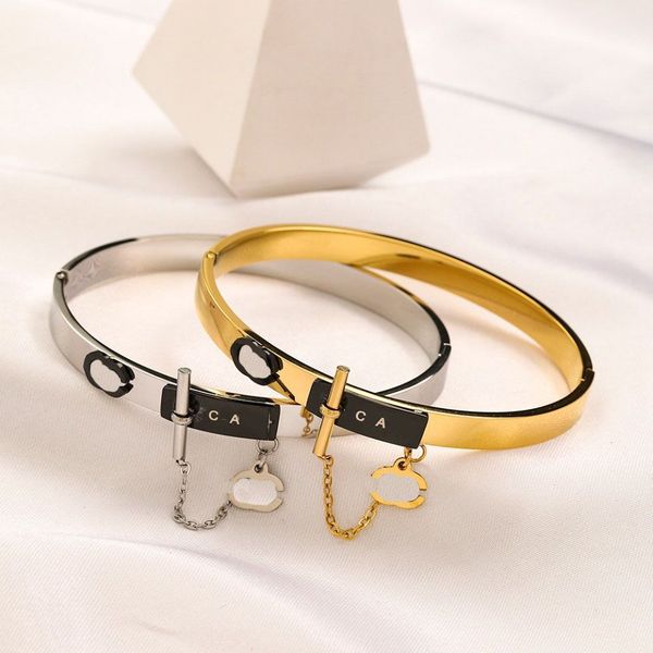 18k gold plated bracelets women bangle luxury designer bracelet crystal stainless steel gift jewelry accessories, Golden;silver
18k gold plated bracelets women bangle luxury designer bracelet crystal stainless steel gift jewelry accessories, Golden;silver