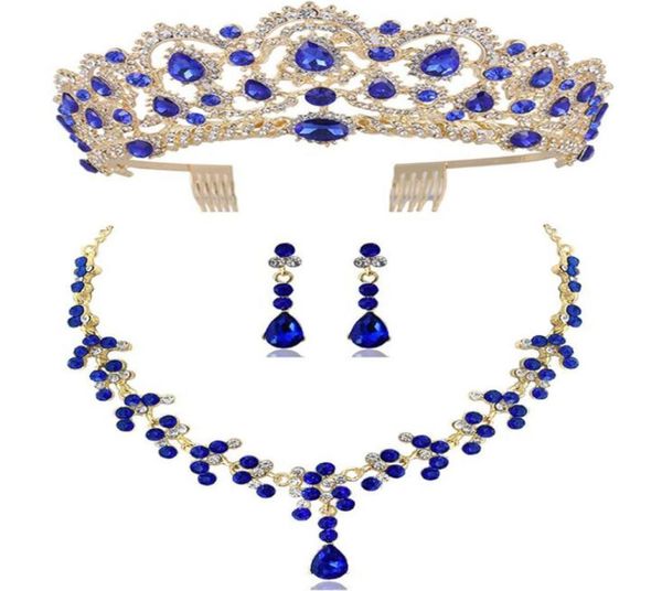 diezi new red green blue crown and necklace earring jewelry set tiara rhinestone wedding bridal jewelry sets accessories3452972, Silver
diezi new red green blue crown and necklace earring jewelry set tiara rhinestone wedding bridal jewelry sets accessories3452972, Silver