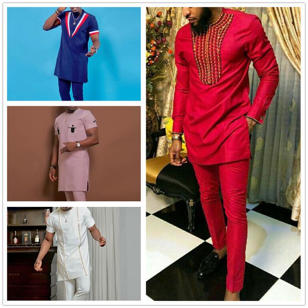 men's tracksuits african clothing men's sets long sleeves round neck male shirts and casual trousers two piece wedding party men s, Gray
men's tracksuits african clothing men's sets long sleeves round neck male shirts and casual trousers two piece wedding party men s, Gray