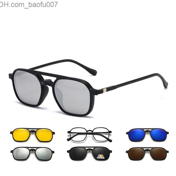 sunglasses magnetic sunglasses clip and optical glasses frame 6-in-1 women's polarized or night vision multi-purpose glasses set s506 z, White;black
sunglasses magnetic sunglasses clip and optical glasses frame 6-in-1 women's polarized or night vision multi-purpose glasses set s506 z, White;black