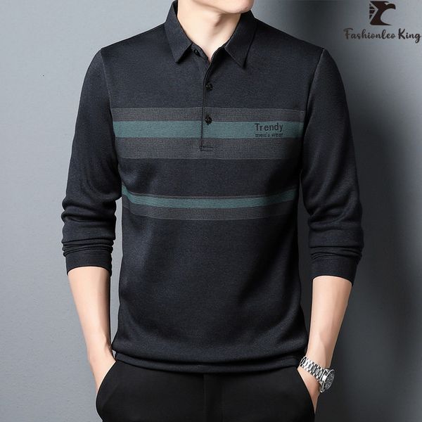 men's polos long-sleeved t-shirt fashion men's casual section business office polo shirt stripe shirts 230713, White;black
men's polos long-sleeved t-shirt fashion men's casual section business office polo shirt stripe shirts 230713, White;black