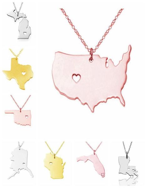 us state map pendant necklace stainless steel rose gold with love heart usa state geography map necklaces charm jewelry gold women7303431, Silver
us state map pendant necklace stainless steel rose gold with love heart usa state geography map necklaces charm jewelry gold women7303431, Silver
