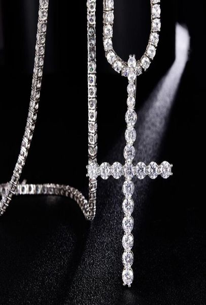 iced out cubic zircon tennis cross pendant necklace with tennis chain men hip hop jewelry copper material6344140, Silver
iced out cubic zircon tennis cross pendant necklace with tennis chain men hip hop jewelry copper material6344140, Silver