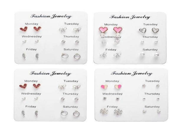 love heart crystal stud earrings korean fashion sweet 6 pairset geometric round bowknot pearl earrings women jewelry gift6225839, Golden;silver
love heart crystal stud earrings korean fashion sweet 6 pairset geometric round bowknot pearl earrings women jewelry gift6225839, Golden;silver