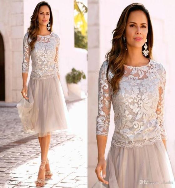short mother of the bride dress lace tulle knee length 34 long sleeves short prom dresses plus size5220201, Black;coppery
short mother of the bride dress lace tulle knee length 34 long sleeves short prom dresses plus size5220201, Black;coppery