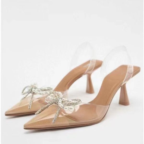 sandals traf zaza spring women high heel mules sandals pearl bow decoration woman high heel shoes slingback pumps female 230714, Black
sandals traf zaza spring women high heel mules sandals pearl bow decoration woman high heel shoes slingback pumps female 230714, Black