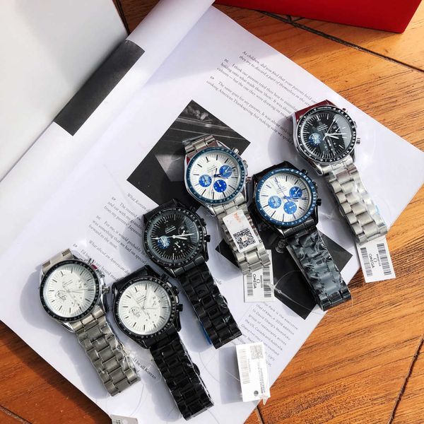 designer elegant men wrist watch speedmaster watches 83vo quartz movement chronograph uhr montre omg luxe perfect gift with box, Slivery;golden
designer elegant men wrist watch speedmaster watches 83vo quartz movement chronograph uhr montre omg luxe perfect gift with box, Slivery;golden