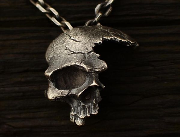 popular retro skull necklace male personality half face skull pendant dark gothic jewelry punk style necklace3256326, Silver
popular retro skull necklace male personality half face skull pendant dark gothic jewelry punk style necklace3256326, Silver