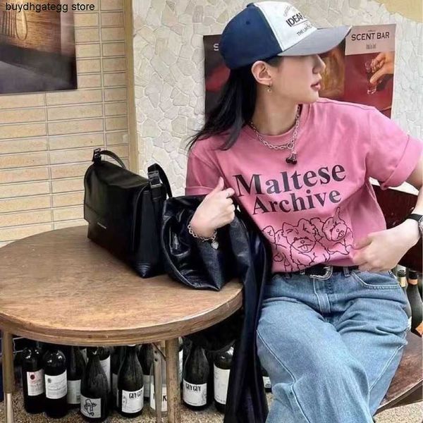 ladies t-shirts fashion brand waikei summer line dog maltese dog short sleeve ins net red new product, White
ladies t-shirts fashion brand waikei summer line dog maltese dog short sleeve ins net red new product, White