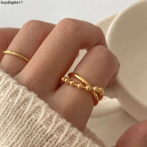 fashion accessories double layer round bead chain ring french fashion personality ins titanium steel index finger female trendy, Silver
fashion accessories double layer round bead chain ring french fashion personality ins titanium steel index finger female trendy, Silver