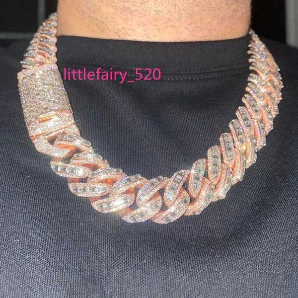 pendant necklaces 20mm vermeil hip hop silver with 14k rose gold plated chains necklace emerald cut moissanite diamond iced out cuban link c
pendant necklaces 20mm vermeil hip hop silver with 14k rose gold plated chains necklace emerald cut moissanite diamond iced out cuban link c