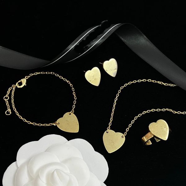 simplicity fashion love ear studs brass necklaces bracelet sets with engraved g letter heart pendant earrings supply couples jewelry party g, Black
simplicity fashion love ear studs brass necklaces bracelet sets with engraved g letter heart pendant earrings supply couples jewelry party g, Black