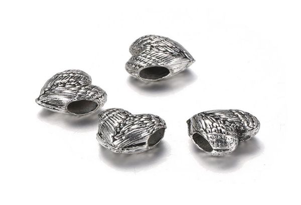 100pcs/lot silver tone 11.8*11.26mm feather heart bead charm cute love heart angelic feathers beads fit bracelet bangle diy jewelry4671516, Black
100pcs/lot silver tone 11.8*11.26mm feather heart bead charm cute love heart angelic feathers beads fit bracelet bangle diy jewelry4671516, Black