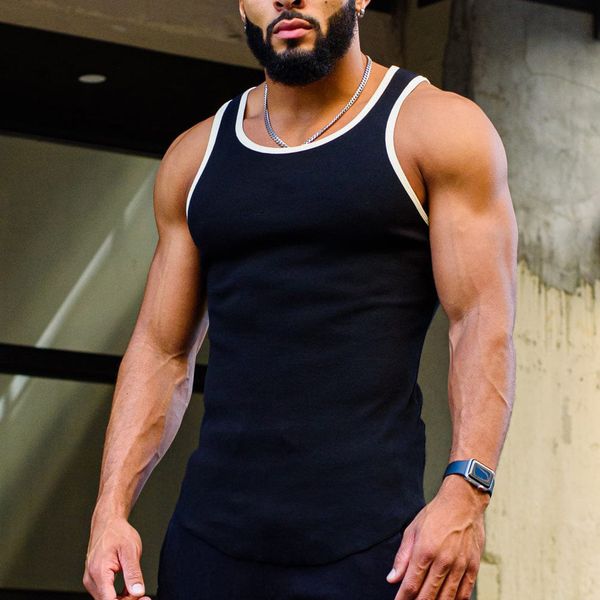 mens tank summer men fitness gym sleeveless shirt male gray breathable sports vest undershirt gyms running 230713, White;black
mens tank summer men fitness gym sleeveless shirt male gray breathable sports vest undershirt gyms running 230713, White;black