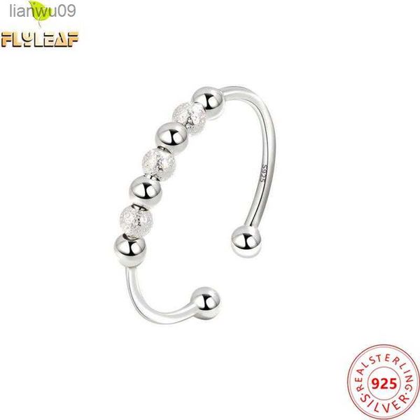 real 925 sterling silver jewelry fidget matte bead ring for women minimalist anxiety and anti stress relief ring fashion jewelry l230704, Golden;silver
real 925 sterling silver jewelry fidget matte bead ring for women minimalist anxiety and anti stress relief ring fashion jewelry l230704, Golden;silver