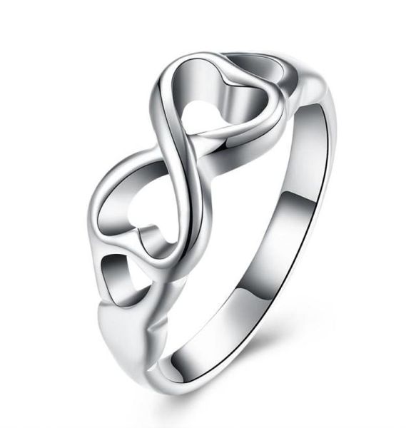 whole 925 sterling silver plated fashion figureofeight ring jewelry lknspcr0921467621, Golden;silver 
whole 925 sterling silver plated fashion figureofeight ring jewelry lknspcr0921467621, Golden;silver